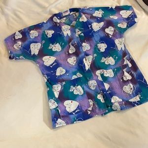 90s Landau scrub jacket